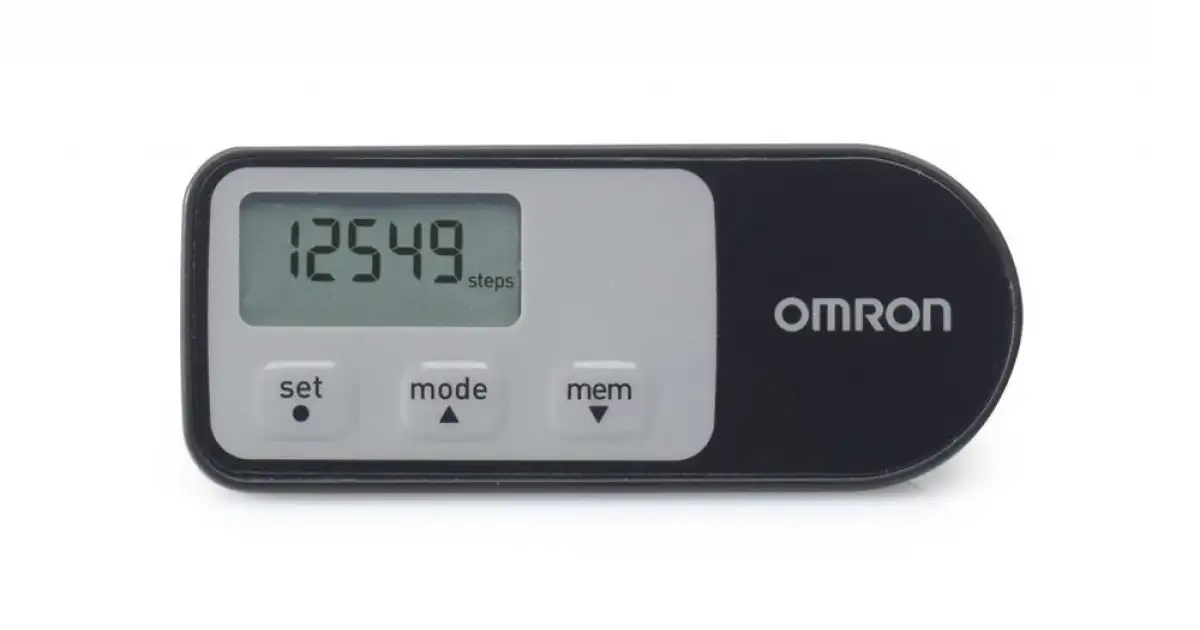 Podomètre OMRON Walking Style IV – Capteur 3D, Pas, Distance, Calories, Mode Action, Mémoire 7 Jours